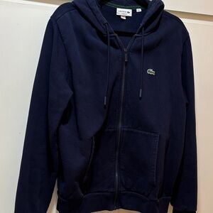 Lacoste Navy Blue Hoodie Jacket